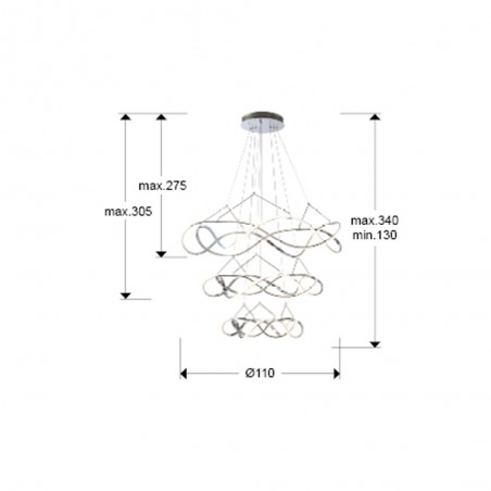 Molly Smart LED-Deckenleuchte (138W)