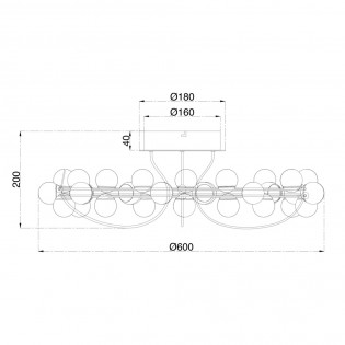 LED Ceiling Lamp Tessara (55W)