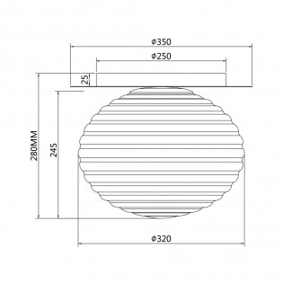Plafón de techo Reels