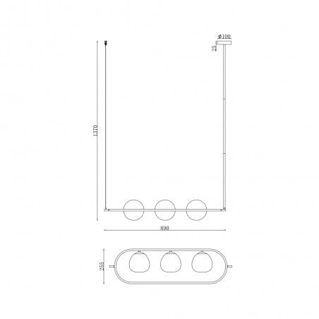 Ceiling Track Lamp Erich (3 lights)