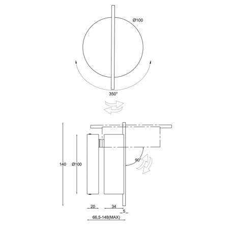 LED Wall Lamp Nuance II (4W)