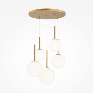 Cluster Pendant Lamp Basic Form II Gold (5 lights)