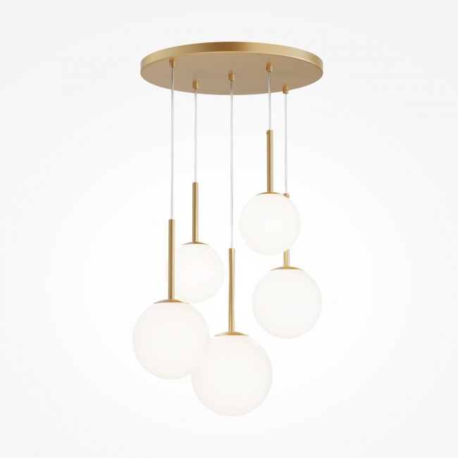 Cluster Pendant Lamp Basic Form II Gold (5 lights)