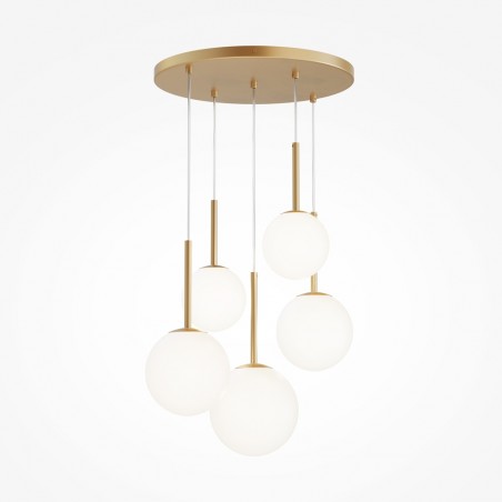 Cluster Pendant Lamp Basic Form II Gold (5 lights)