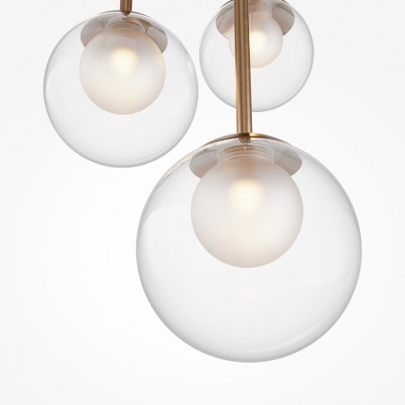 Lámpara colgante Basic Form Transparente (3 luces)