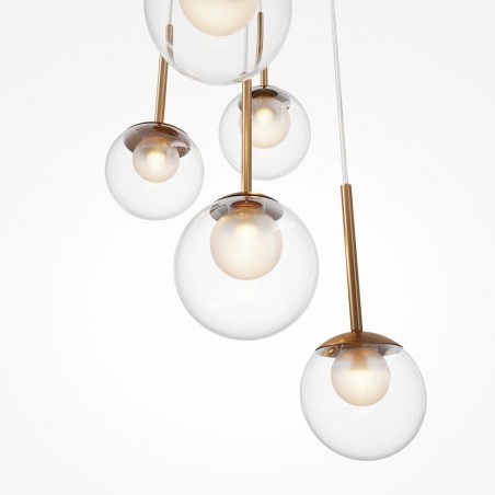 Cluster Pendant Lamp Basic Form Clear (5 lights)