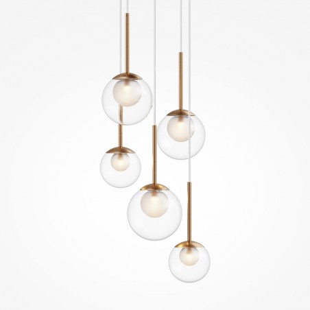 Cluster Pendant Lamp Basic Form Clear (5 lights)