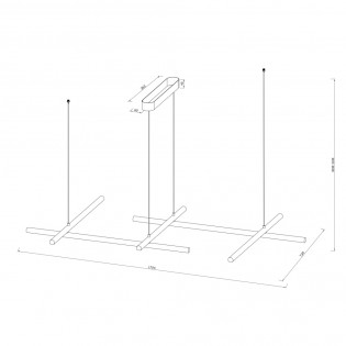 Lámpara colgante LED Radiance II (80W)