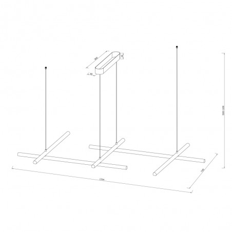 Lámpara colgante LED Radiance II (80W)