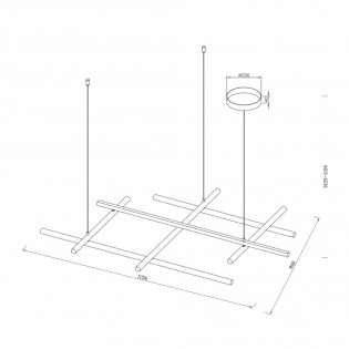 LED Pendant Lamp Radiance (80W)