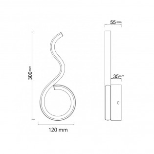 Wall lamp Led Macan (11W)