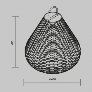 Lámpara portátil solar de exterior LED Plet II (5W)