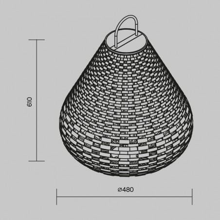 Outdoor solar portable lamp LED Plet II (5W)