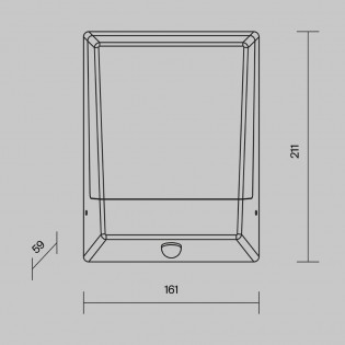Aplique de pared para exterior LED Row (9W)