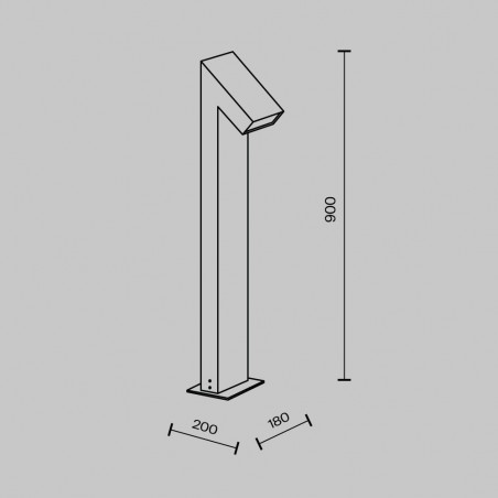 Baliza de exterior LED Guss (15W)