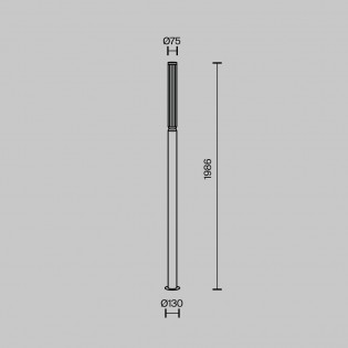 Outdoor LED Bollard Lamp Lit (20W)