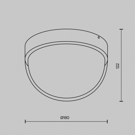 Plafón de techo de exterior LED Mon (12w)