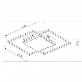 Flush light Led Tonga (40W)