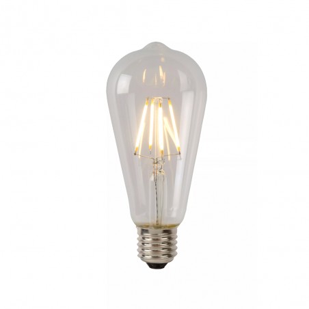 Bombilla filamentos LED E27 Transparente ST64 (7W)