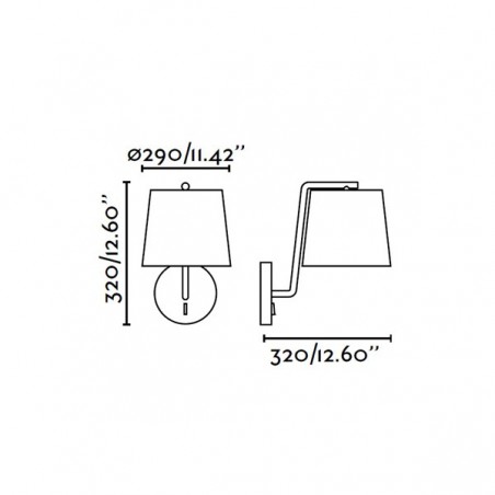 Wall light modern Berni