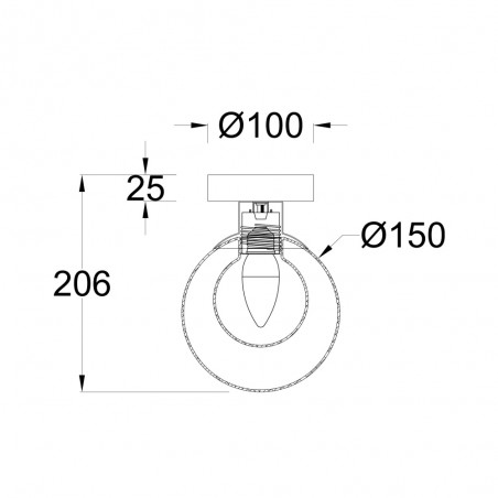 Wall Lamp Basic Form Clear