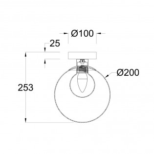 Wall Lamp Basic Form Clear