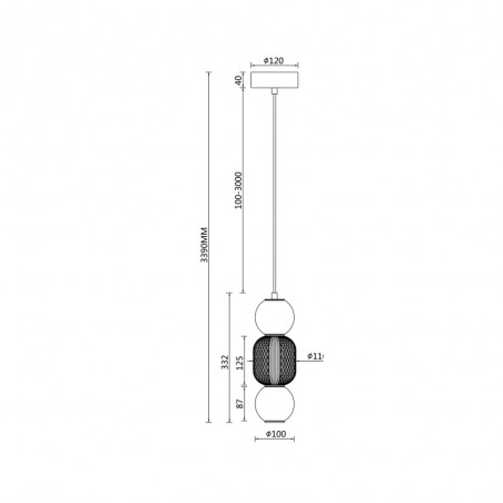 LED Pendant Lamp Drop (16W)