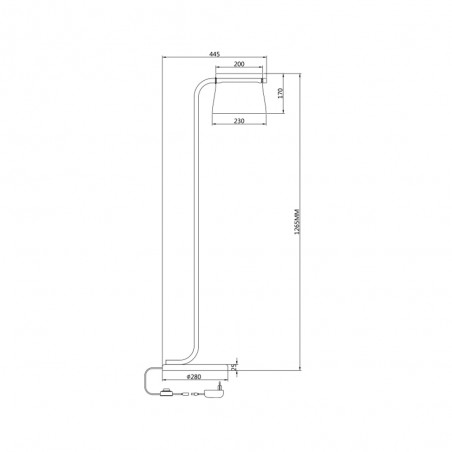 LED Floor Lamp Cabaret (8W)