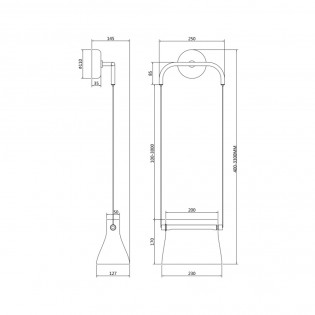 LED Wall Lamp Cabaret (8W)