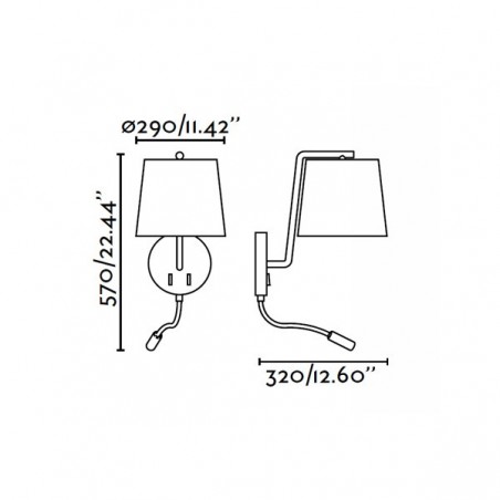 Wandleuchte Led Leser Berni (3W)