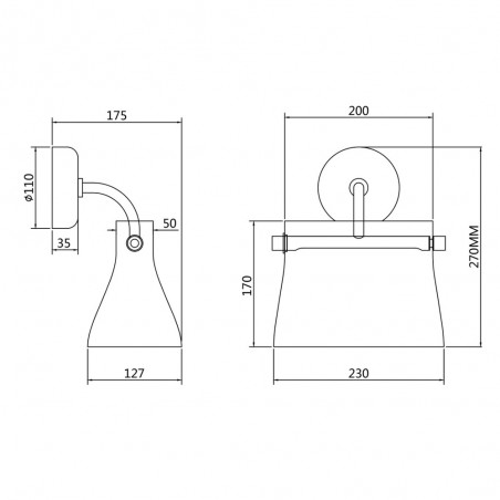 LED Wall Lamp Cabaret II (8W)