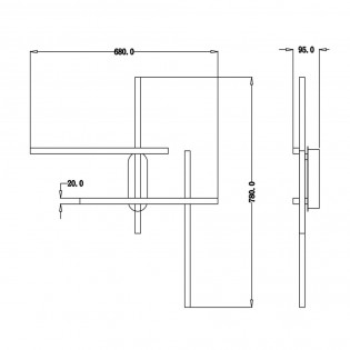 LED Wall Lamp Halo (24W)