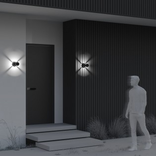Aplique de pared de exterior LED Vint (9W)