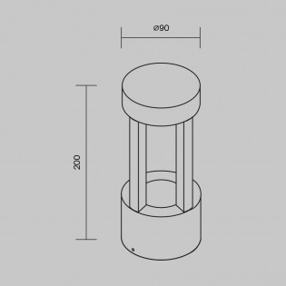 Outdoor LED Wall Lamp Vint (9W)
