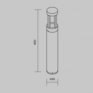 Outdoor LED Bollard Lamp Vint (9W)