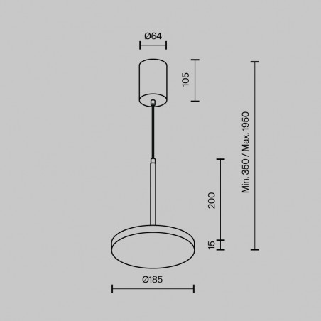 LED Pendant Lamp Plato (12W)
