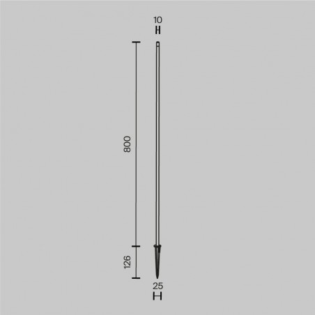 Baliza de exterior LED Spear 80 (1W)