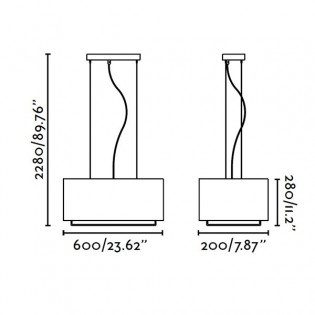 Vesper moderne Lampe (2 Leuchten)