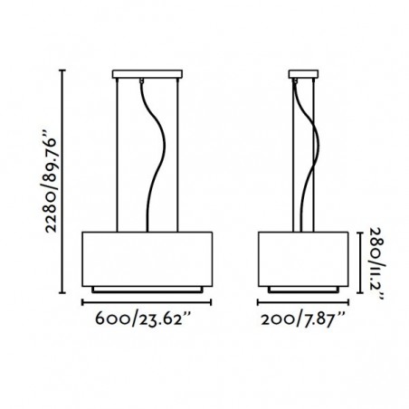 Vesper moderne Lampe (2 Leuchten)