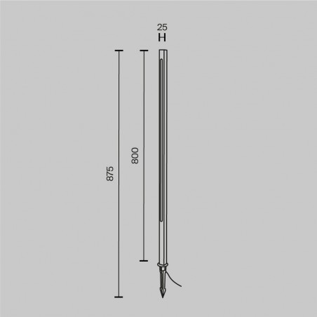 Outdoor LED Bollard Lamp Pole (12W)