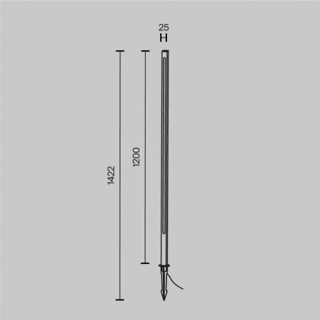 Outdoor LED Bollard Lamp Pole (18W)