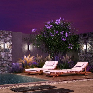 Outdoor LED Wall Lamp Rock (12W)