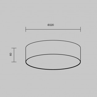 Plafón de techo LED Zon (24W)