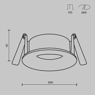 Empotrable de techo Slim