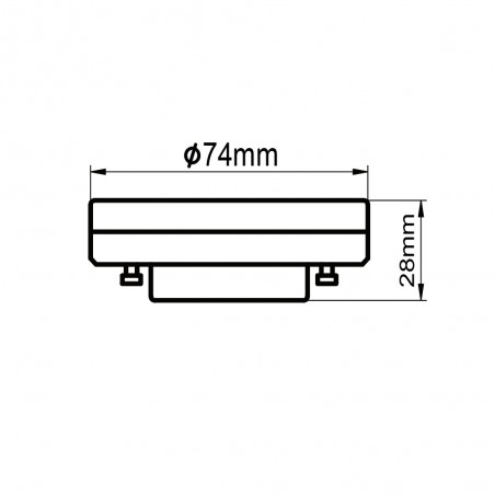 Bombilla LED GX53 Dim (12W)