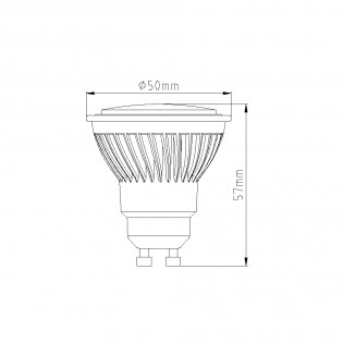 Bombilla LED GU10 CCT (9W)