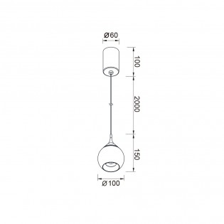 Lámpara colgante LED Drop (7W)