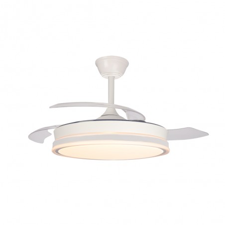LED Ceiling Fan Folding Blades Surpino White CCT Dim (45W)