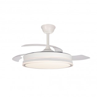 LED Ceiling Fan Folding Blades Surpino White CCT Dim (45W)