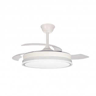 LED Ceiling Fan Folding Blades Surpino White CCT Dim (45W)